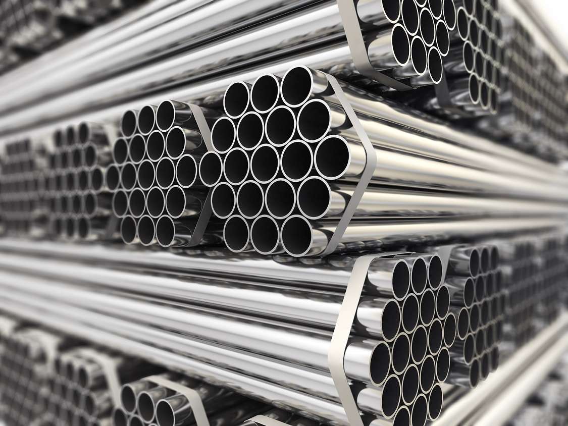 steel bars stacked