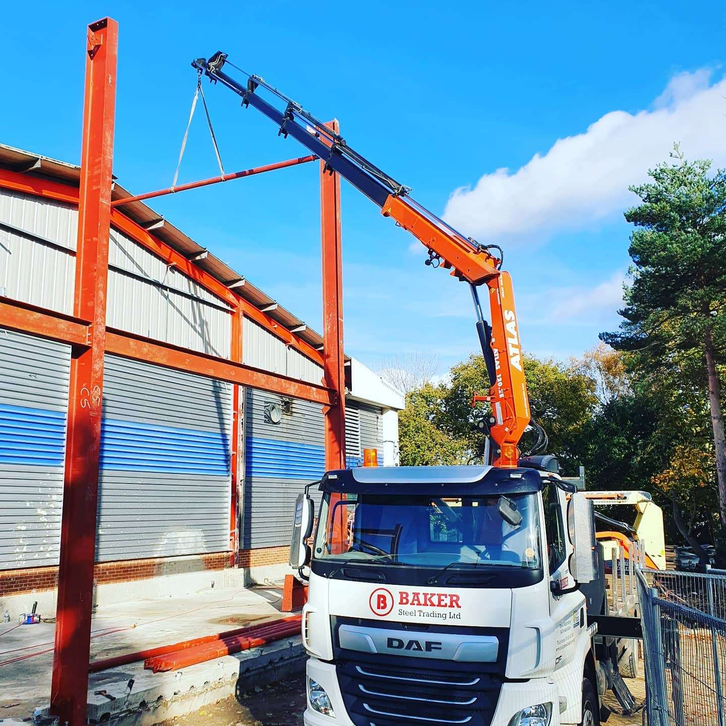 structural steel HIAB crane