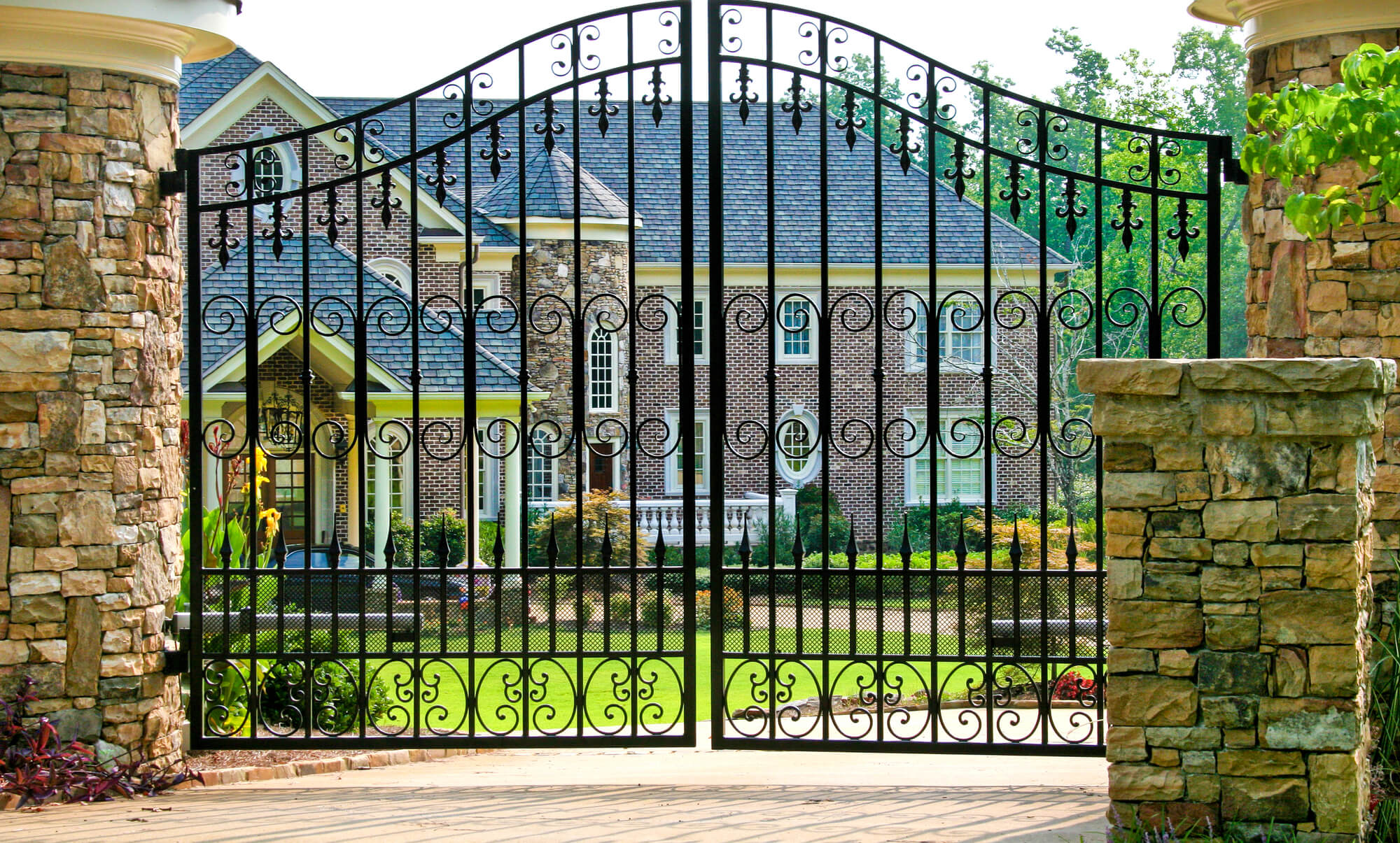 driveway steel gates