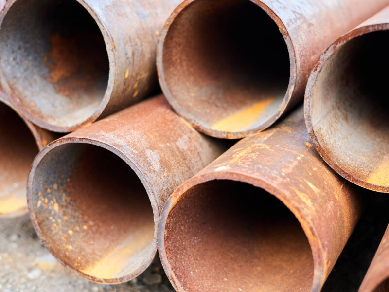 corrodedsteel Corroded steel pipes