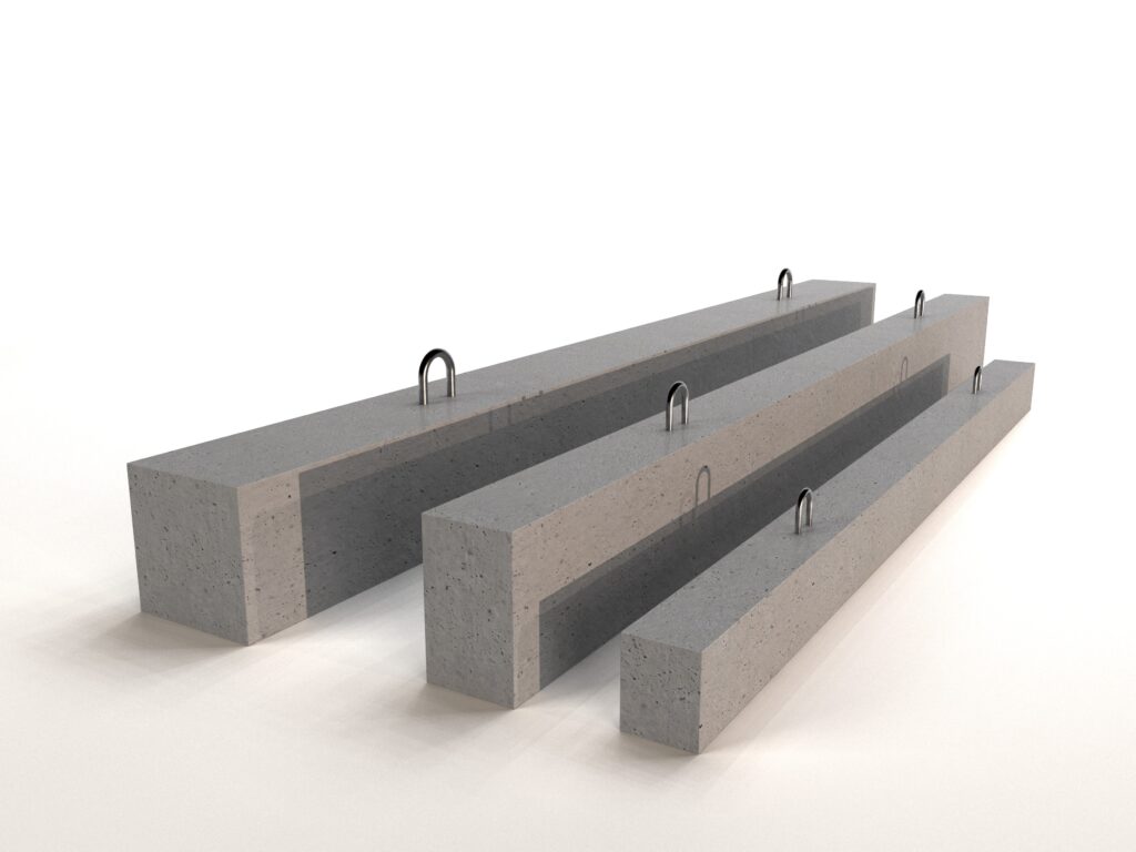3 Lintel Beams Diff Sizes Concrete lintel beams
